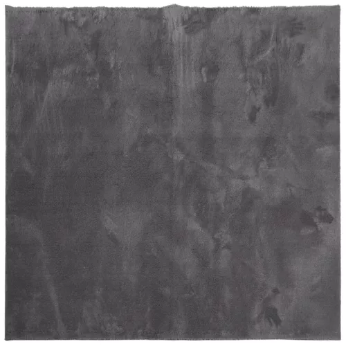 HUARTE antracit rövid szálú puha és mosható szőnyeg 240x240 cm