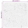  HUARTE antracit rövid szálú puha és mosható szőnyeg 240x240 cm