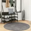  HUARTE antracit rövid szálú puha és mosható szőnyeg Ø 120 cm