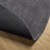  HUARTE antracit rövid szálú puha és mosható szőnyeg Ø 120 cm