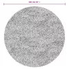  HUARTE antracit rövid szálú puha és mosható szőnyeg Ø 160 cm
