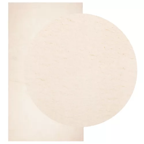  HUARTE bézs rövid szálú puha és mosható szőnyeg 80 x 150 cm