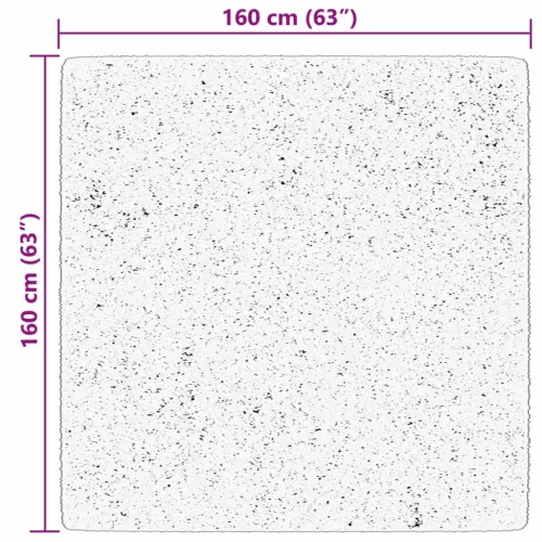  HUARTE bézs rövid szálú puha és mosható szőnyeg 160 x 160 cm