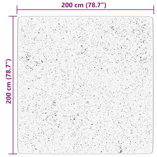  HUARTE bézs rövid szálú puha és mosható szőnyeg 200 x 200 cm