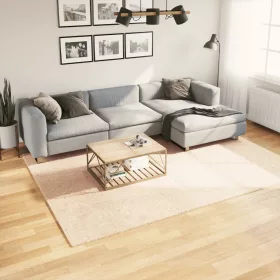    HUARTE bézs rövid szálú puha és mosható szőnyeg 200 x 280 cm