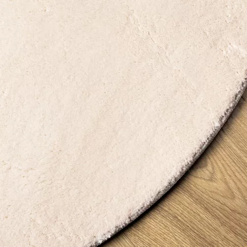  HUARTE bézs rövid szálú puha és mosható szőnyeg Ø 160 cm