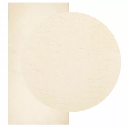  HUARTE krémszínű rövid szálú puha és mosható szőnyeg 100x200 cm