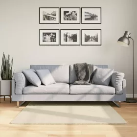    HUARTE krémszínű rövid szálú puha és mosható szőnyeg 120x120 cm