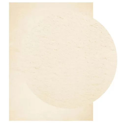  HUARTE krémszínű rövid szálú puha és mosható szőnyeg 140x200 cm