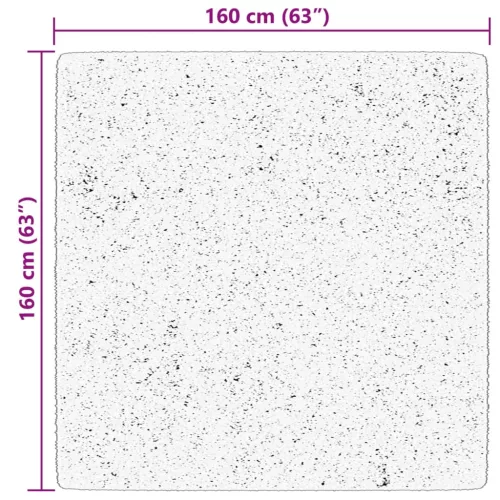  HUARTE krémszínű rövid szálú puha és mosható szőnyeg 160x160 cm