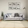  HUARTE krémszínű rövid szálú puha és mosható szőnyeg 200x200 cm