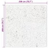  HUARTE krémszínű rövid szálú puha és mosható szőnyeg 200x200 cm