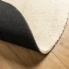  HUARTE krémszínű rövid szálú puha és mosható szőnyeg Ø 80 cm