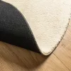  HUARTE krémszínű rövid szálú puha és mosható szőnyeg Ø 100 cm