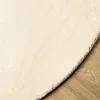  HUARTE krémszínű rövid szálú puha és mosható szőnyeg Ø 200 cm