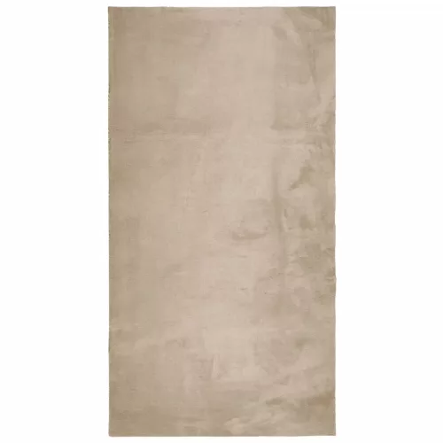  HUARTE homokszínű rövid szálú puha és mosható szőnyeg 60x110 cm