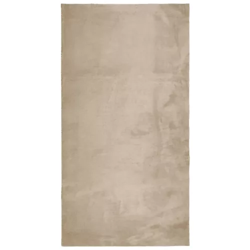  HUARTE homokszínű rövid szálú puha és mosható szőnyeg 80x150 cm
