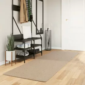    HUARTE homokszínű rövid szálú puha és mosható szőnyeg 80x250 cm