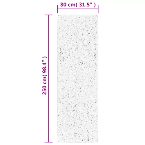  HUARTE homokszínű rövid szálú puha és mosható szőnyeg 80x250 cm