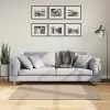  HUARTE homokszínű rövid szálú puha és mosható szőnyeg 120x120cm
