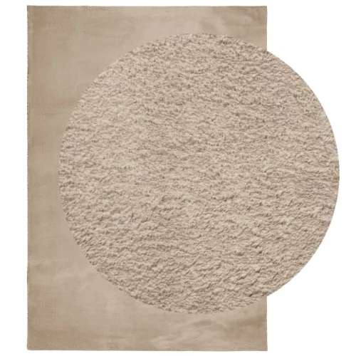  HUARTE homokszínű rövid szálú puha és mosható szőnyeg 120x170cm