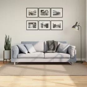    HUARTE homokszínű rövid szálú puha és mosható szőnyeg 140x200cm