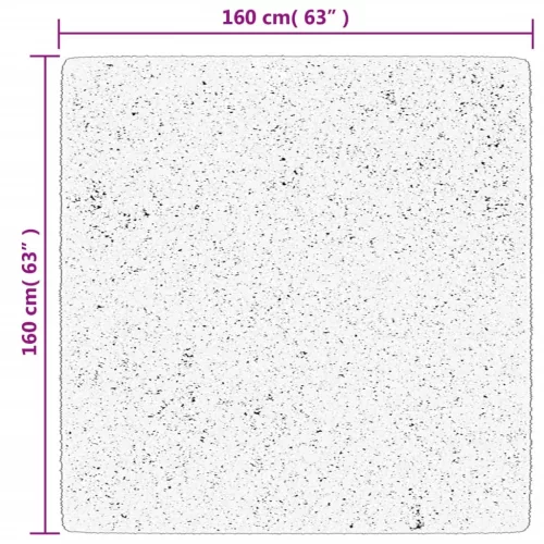  HUARTE homokszínű rövid szálú puha és mosható szőnyeg 160x160cm