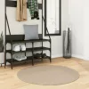  HUARTE homokszínű rövid szálú puha és mosható szőnyeg Ø 100 cm