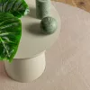  HUARTE homokszínű rövid szálú puha és mosható szőnyeg Ø 120 cm