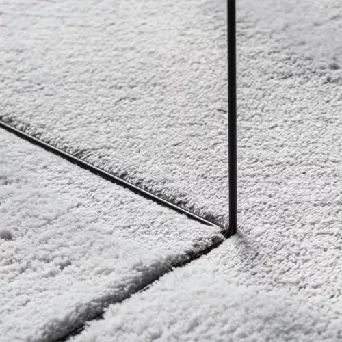  HUARTE szürke rövid szálú puha és mosható szőnyeg 100 x 200 cm