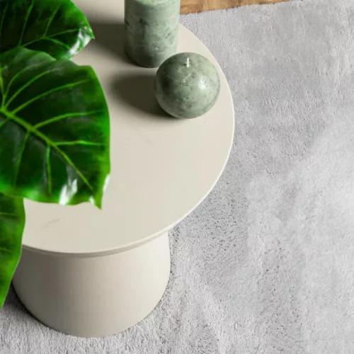  HUARTE szürke rövid szálú puha és mosható szőnyeg 240 x 240 cm