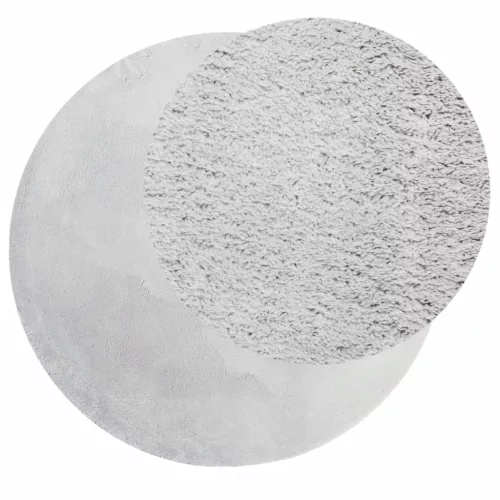  HUARTE szürke rövid szálú puha és mosható szőnyeg Ø 80 cm