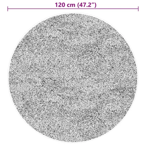  HUARTE szürke rövid szálú puha és mosható szőnyeg Ø 120 cm