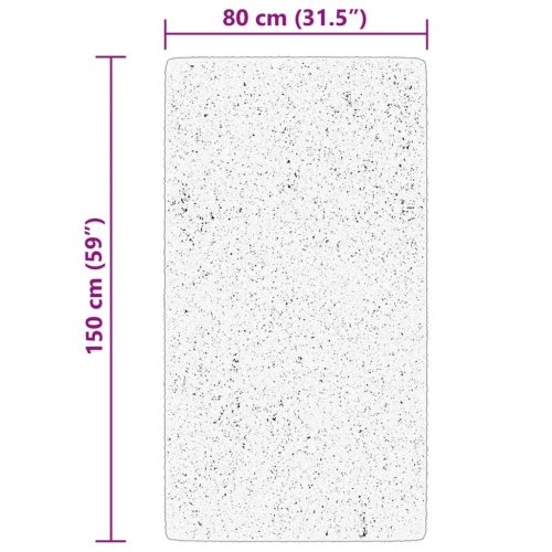  HUARTE erdőzöld rövid szálú puha és mosható szőnyeg 80 x 150 cm