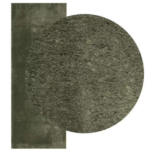 HUARTE erdőzöld rövid szálú puha és mosható szőnyeg 80 x 200 cm