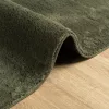  HUARTE erdőzöld rövid szálú puha és mosható szőnyeg 80 x 200 cm