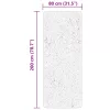  HUARTE erdőzöld rövid szálú puha és mosható szőnyeg 80 x 200 cm