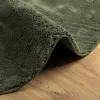  HUARTE erdőzöld rövid szálú puha és mosható szőnyeg Ø 100 cm