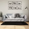  HUARTE fekete rövid szálú puha és mosható szőnyeg 80 x 150 cm