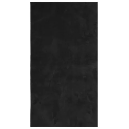  HUARTE fekete rövid szálú puha és mosható szőnyeg 80 x 150 cm