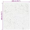  HUARTE fekete rövid szálú puha és mosható szőnyeg 200 x 200 cm