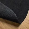  HUARTE fekete rövid szálú puha és mosható szőnyeg Ø 80 cm