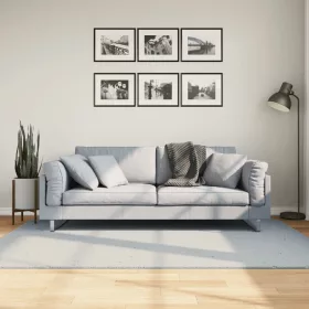    HUARTE kék rövid szálú puha és mosható szőnyeg 140 x 200 cm