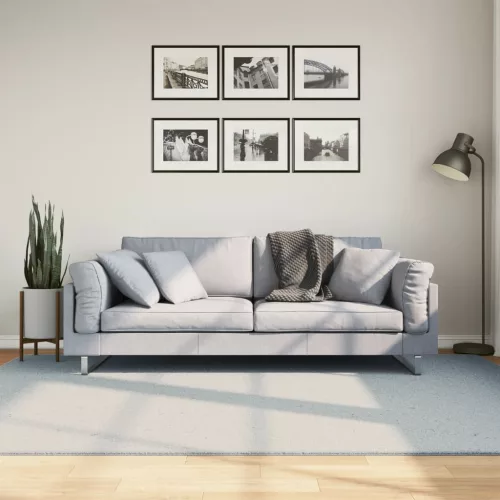  HUARTE kék rövid szálú puha és mosható szőnyeg 160 x 230 cm