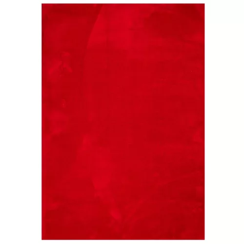 HUARTE piros rövid szálú puha és mosható szőnyeg 140 x 200 cm