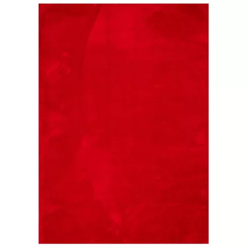  HUARTE piros rövid szálú puha és mosható szőnyeg 200 x 280 cm