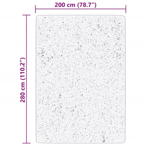  HUARTE piros rövid szálú puha és mosható szőnyeg 200 x 280 cm