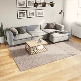    PAMPLONA bézs magas szálú bolyhos modern szőnyeg 200 x 280 cm
