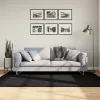  PAMPLONA fekete magas szálú bolyhos modern szőnyeg 140 x 200 cm
