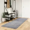  PAMPLONA kék magas szálú bolyhos modern szőnyeg 80 x 250 cm